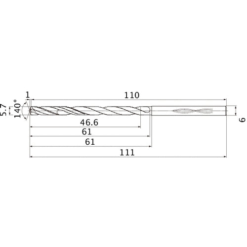 MHS0570L060B CARB DRILL