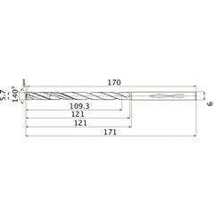MHS0570L120B CARB DRILL