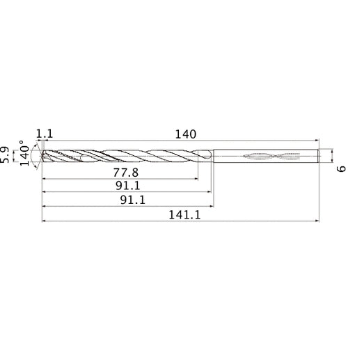 MHS0590L090B CARB DRILL