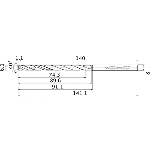 MHS0610L090B CARB DRILL