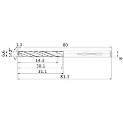 MHS0660L030B CARB DRILL