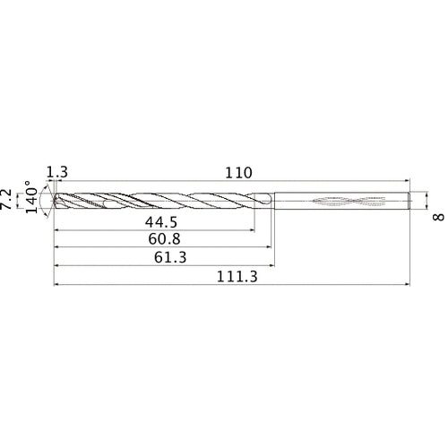 MHS0720L060B CARB DRILL