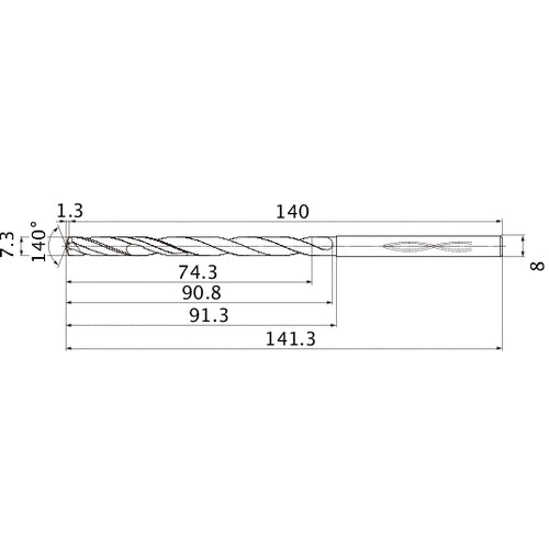 MHS0730L090B CARB DRILL