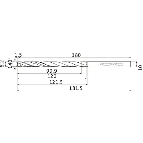 MHS0820L120B CARB DRILL