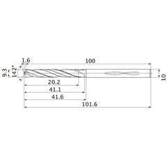 MHS0930L040B CARB DRILL