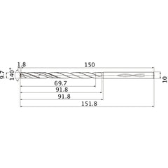 MHS0970L090B CARB DRILL