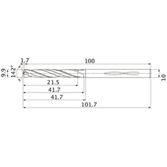 MHS0990L040B CARB DRILL