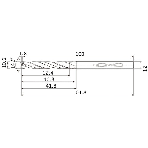MHS1060L040B CARB DRILL