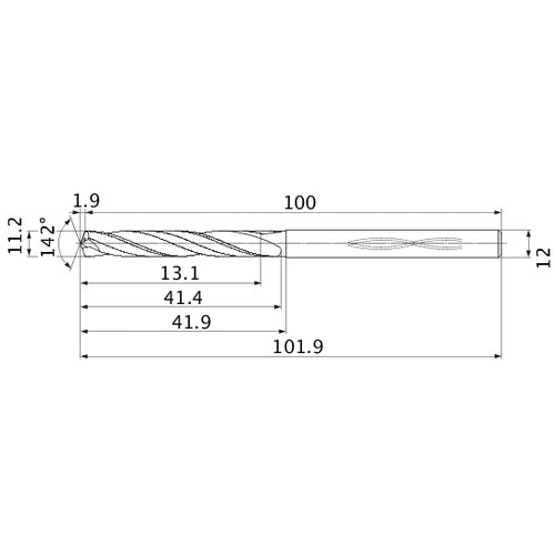 MHS1120L040B CARB DRILL