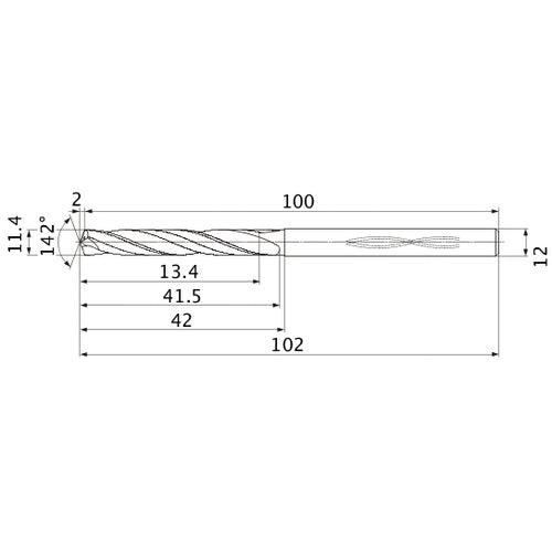 MHS1140L040B CARB DRILL