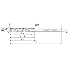 MHS1140L040B CARB DRILL