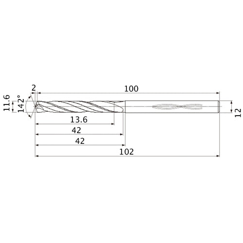 MHS1160L040B CARB DRILL