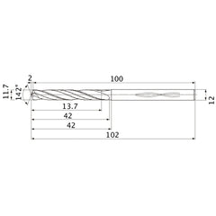 MHS1170L040B CARB DRILL