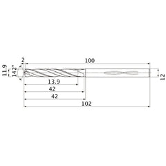 MHS1190L040B CARB DRILL