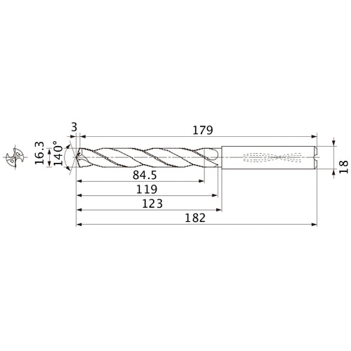 MMS1630X5DB CARB DRILL
