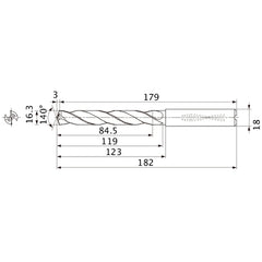MMS1630X5DB CARB DRILL