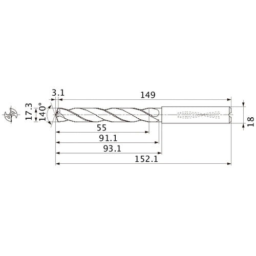 MMS1730X3DB CARB DRILL