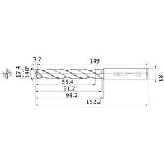 MMS1740X3DB CARB DRILL