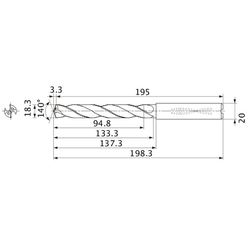 MMS1830X5DB CARB DRILL