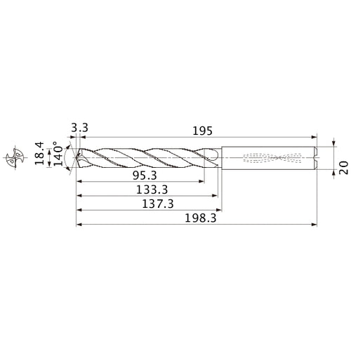 MMS1840X5DB CARB DRILL