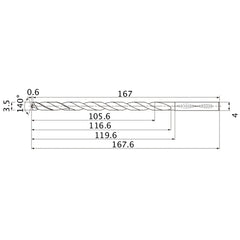 MNS0350X30DB CARB DRILL