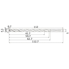 MNS0410X10DB CARB DRILL