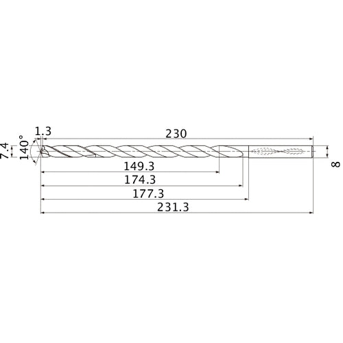 MNS0740X20DB CARB DRILL