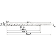 MNS0760X30DB CARB DRILL