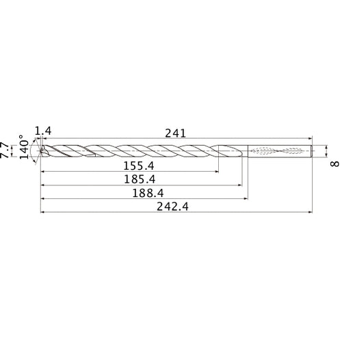 MNS0770X20DB CARB DRILL