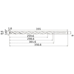 MNS0860X30DB CARB DRILL
