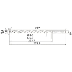 MNS0910X20DB CARB DRILL