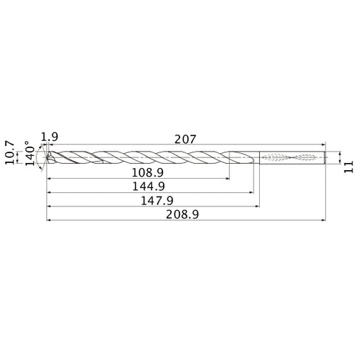 MNS1070X10DB CARB DRILL