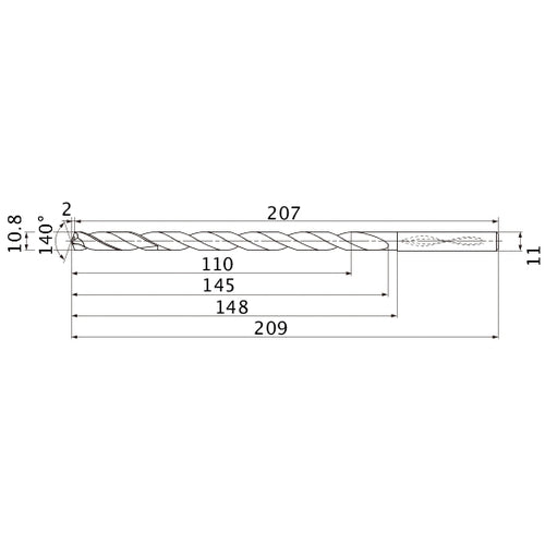 MNS1080X10DB CARB DRILL