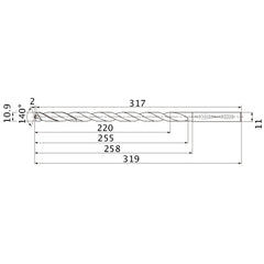 MNS1090X20DB CARB DRILL