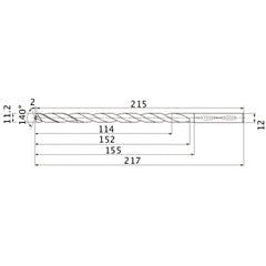 MNS1120X10DB CARB DRILL
