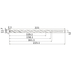 MNS1170X10DB CARB DRILL