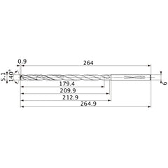 MVS0510X35S060 CARB DRILL