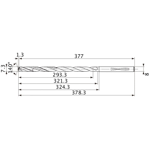 MVS0730X40S080 CARB DRILL