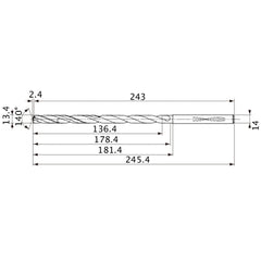 MVS1340X10S140 CARB DRILL