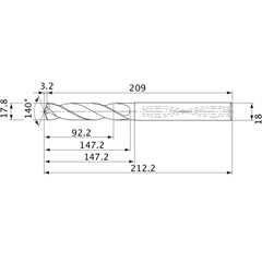 MVS1780X05S180 CARB DRILL