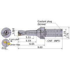 MVX1062X5C125 INDEXABLE DRILL