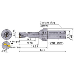 MVX2375X4C150 INDEXABLE DRILL