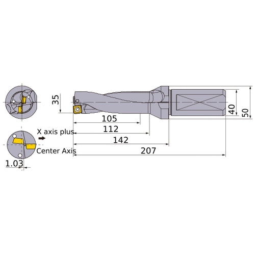 MVX3500X3F40 INDX DRILL