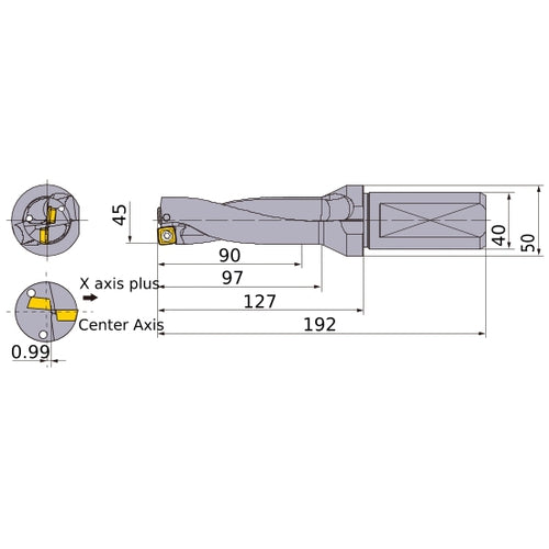MVX4500X2F40 INDX DRILL