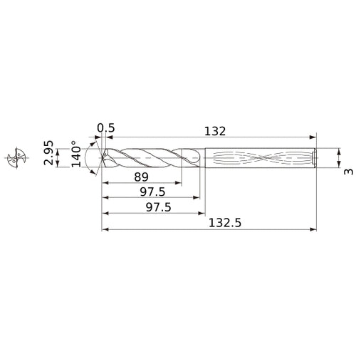 MWS0295X30DB CARB DRILL