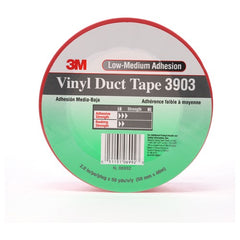 3M Vinyl Duct Tape 3903 Red 2″ × 50 yd 6.5 mil 2 Individually Wrapped Conveniently Packaged - USA Tool & Supply