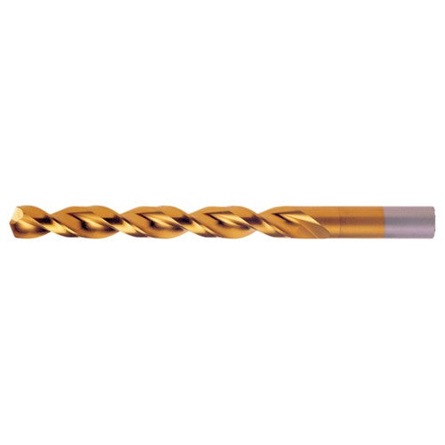 #33 RHS / RHC HSS-CO 8% (M42) 135 Degree Split Point Q-Cobalt Wide Land Parabolic Jobber Drill - TiN