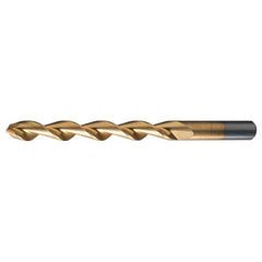 #41 RHS / RHC HSS 135 Degree Split Point Deep Hole Parabolic Drill - TiN - Exact Industrial Supply