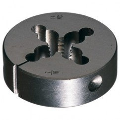 7/16–14 1–1/2 OD 6382 HSS Round Adjustable Die - USA Tool & Supply