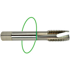 ‎10-32 Dia-H3-2 FL-Std Spiral FL Tap - Green Ring - USA Tool & Supply